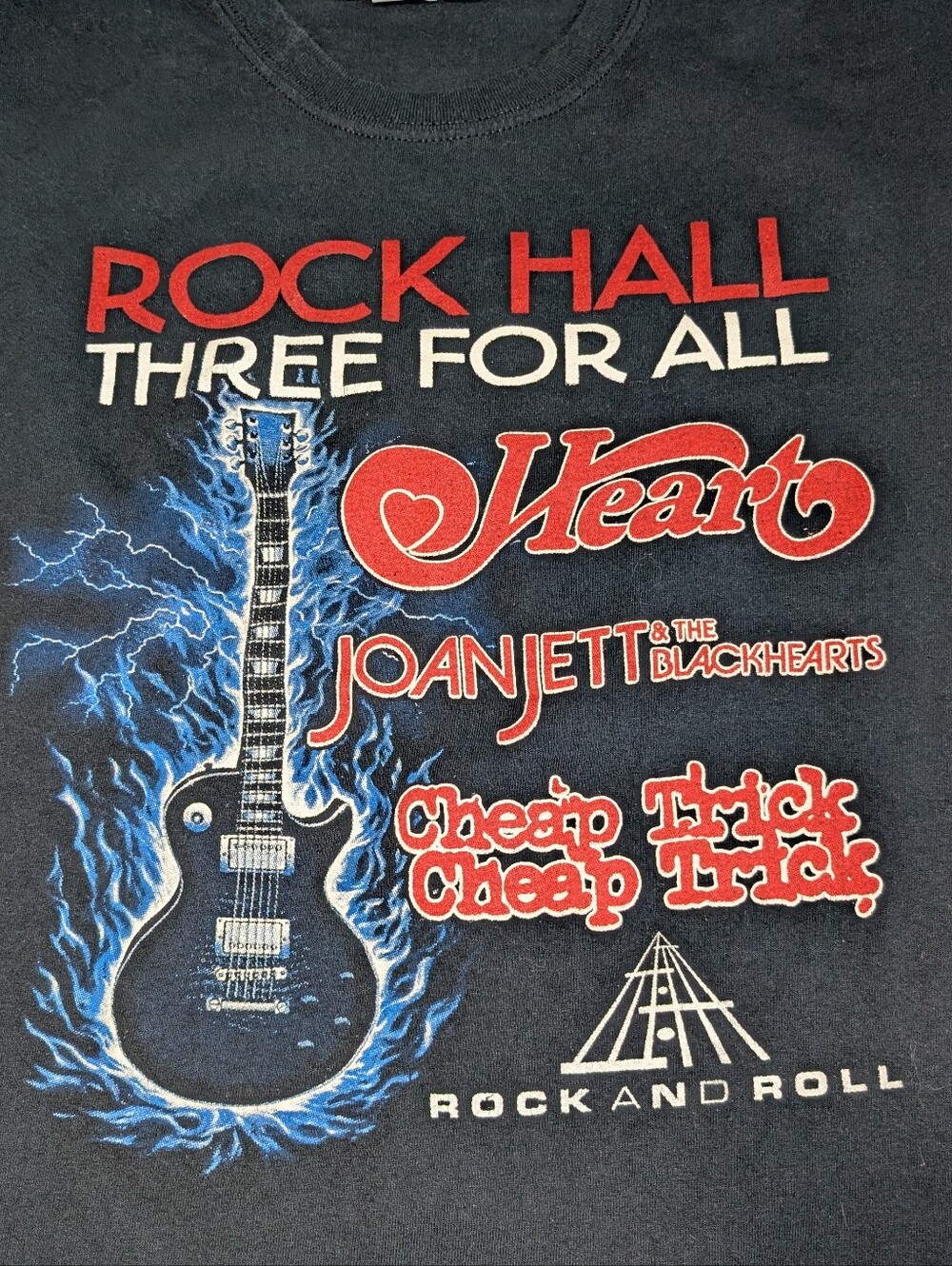 Joan Jett Heart Cheap Trick RRHOF Large Tee